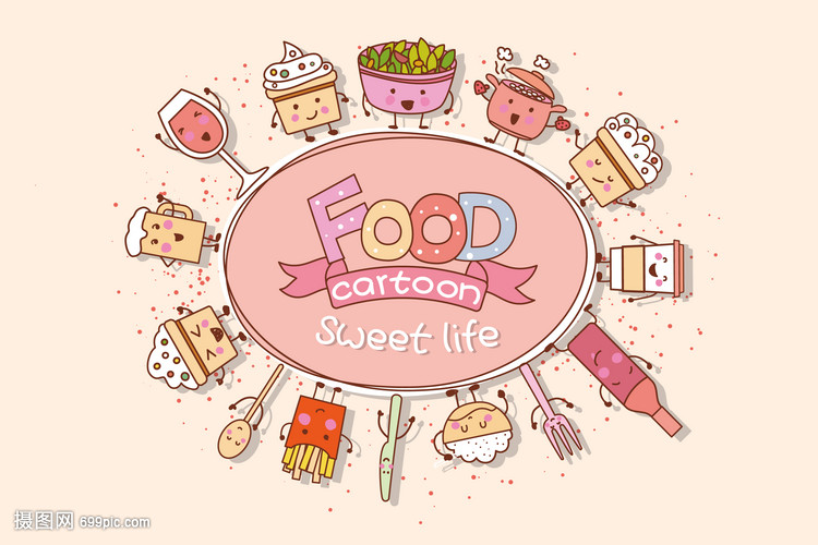 卡通美食 童年的味蕾与视觉的双重盛宴